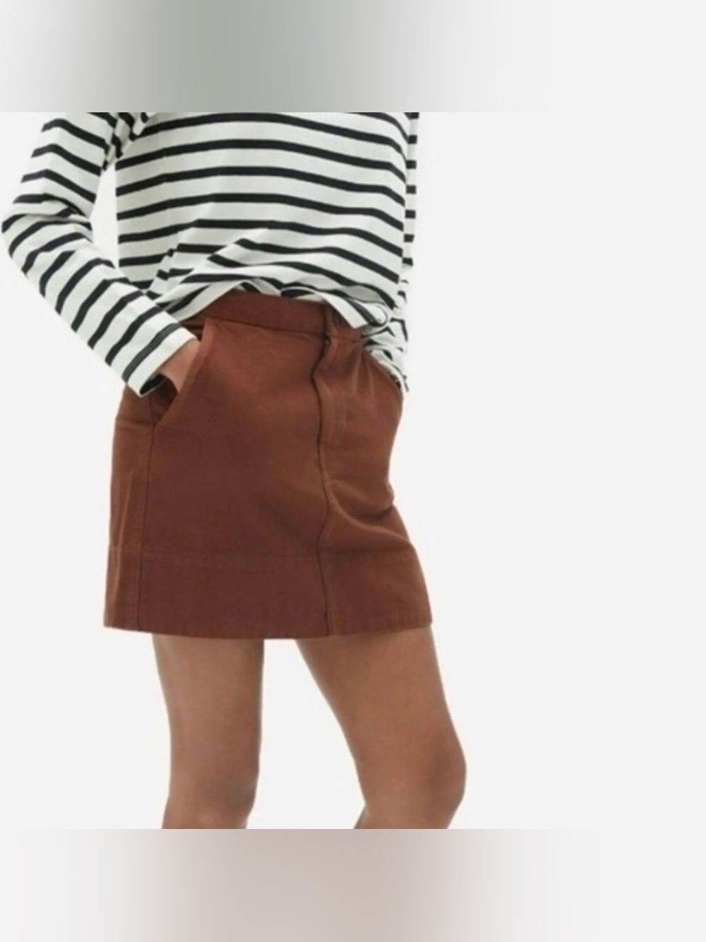 Everlane The Canvas Stamp A-Line Mini Skirt | Size 0